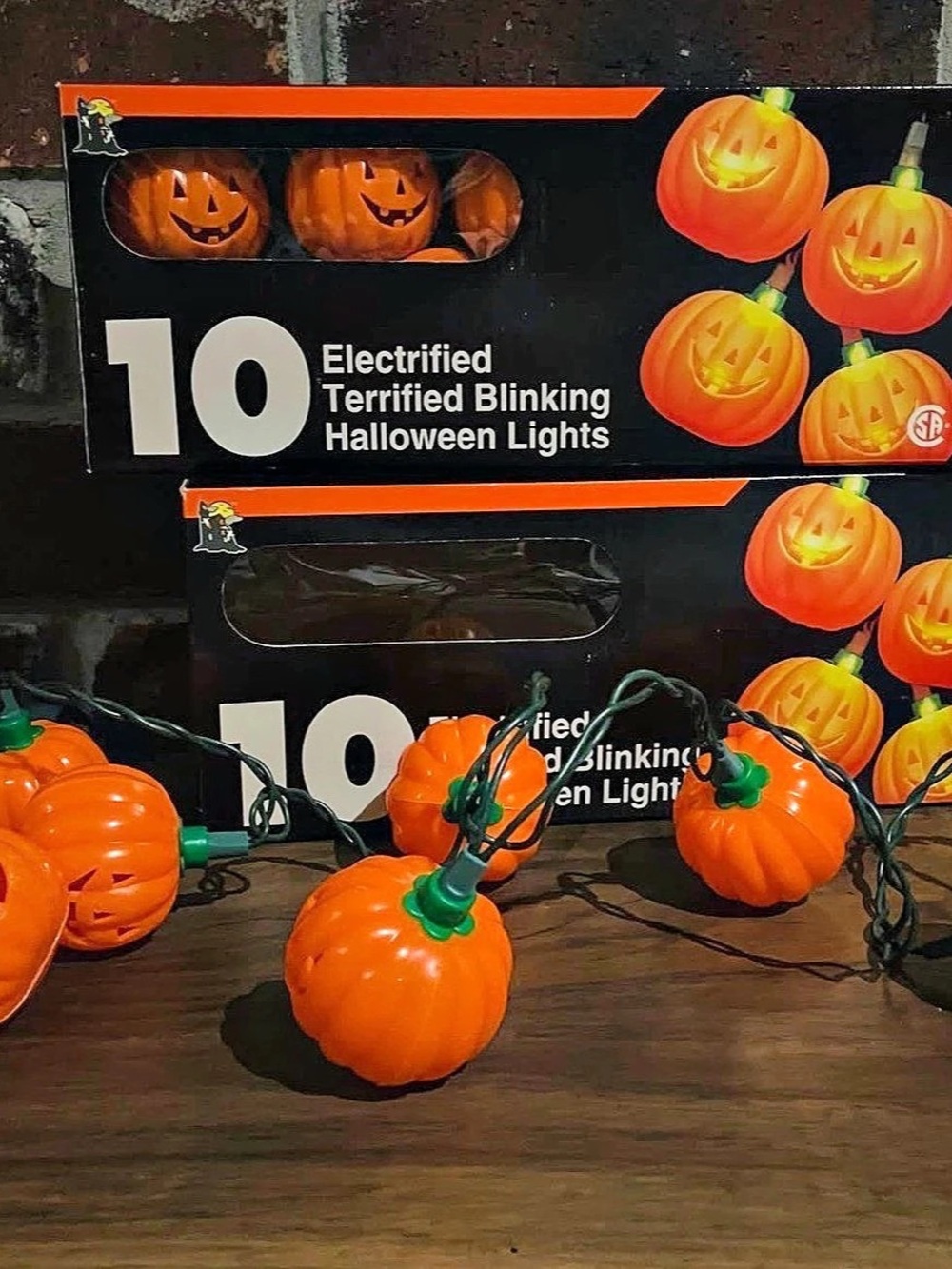 Electrified Terrified Blinking Halloween Lights String Lights